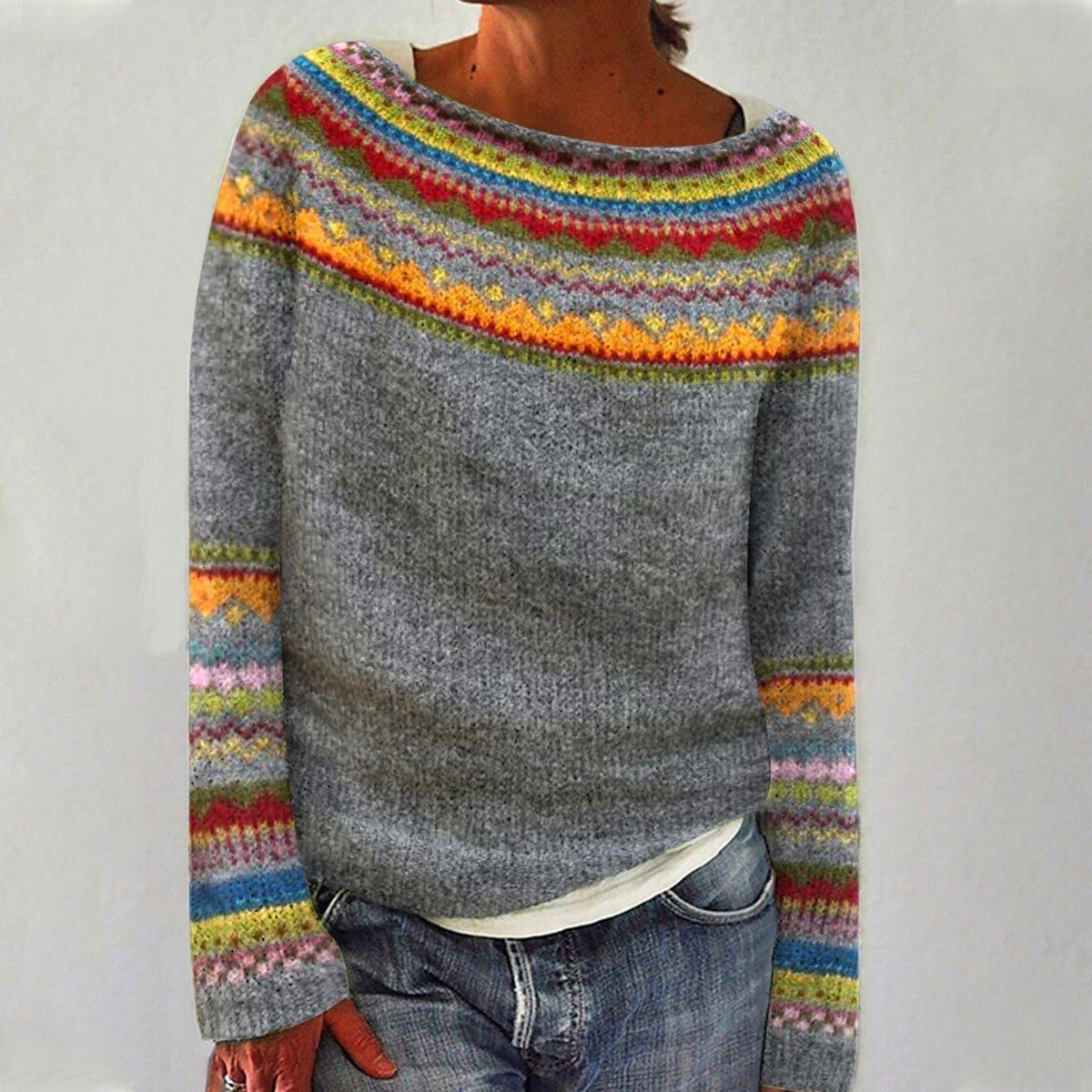 Charlotte™ – Timeless Nordic Knit Sweater