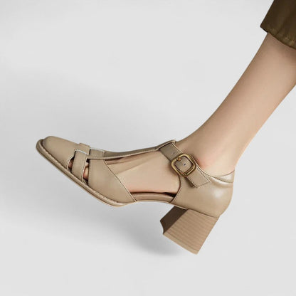 Scarlett – Sandales à talons bloc T-Strap orthopédiques